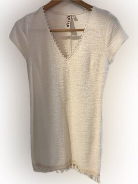 Dolan Left Coast Collection Cream Boucle Dress